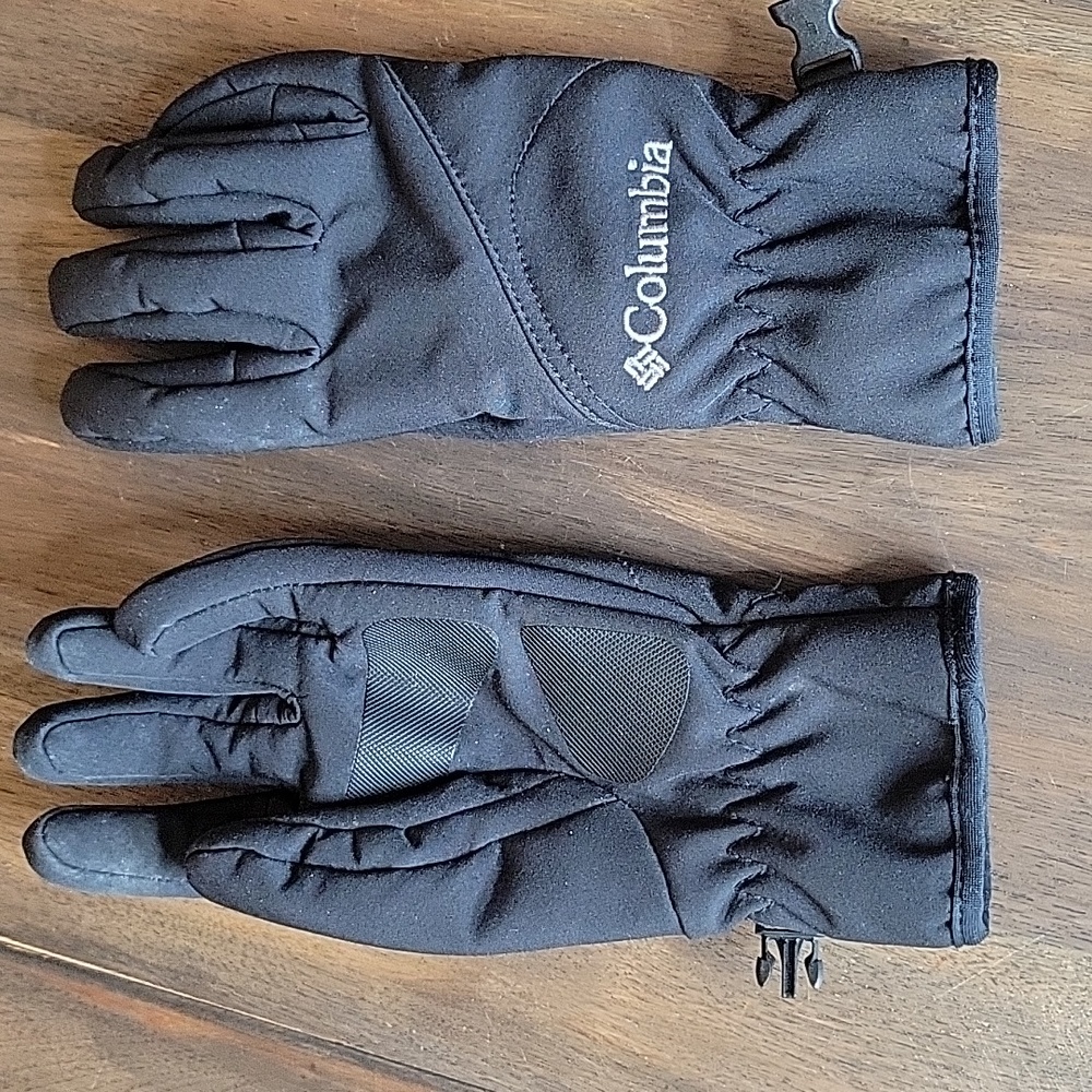 Columbia Women's Black Fleece Lined Gloves Sz S